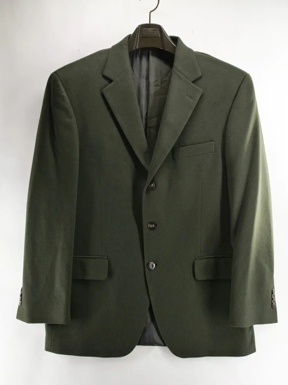 Silverstone Blazer Mens 42R Green 100% Cashmere Loro Piana Fabric Canada Made